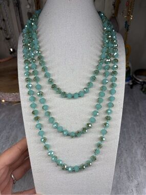 Crystal Necklace 64 Inches Crystals Jewelry Faceted